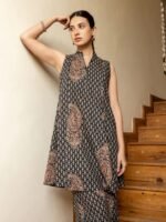 Black with brown Cord set - Image 4