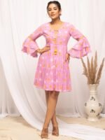 Pink Color Maxi Dress - Image 2