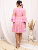 Pink Color Maxi Dress - Image 3