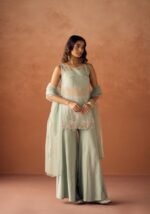 Soft Petal Palazzo Suit - Image 4